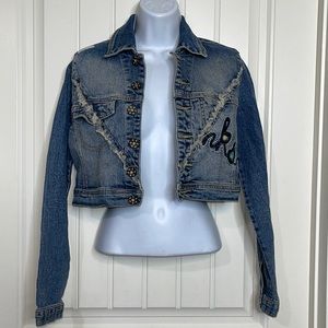 Sale! 🔥 🔥NWT! Vintage Akdmks Gladys Cropped Denim Jacket Size Medium
